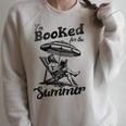 I'm Booked For The Summer Retro Vacation Beach Read Book Men Raglan Sleeve Sweatshirt Heather Forest