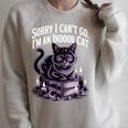 I'm An Indoor Cat Cute Witch Kitten With Books And Candles Raglan Sleeve Sweatshirt Heather Forest I'm An Indoor Cat Cute Witch Kitten With Books And Candles Raglan Sleeve Sweatshirt Heather Forest
