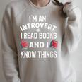 I'm An Introvert I Read Books And I Know Things Apparel Raglan Sleeve Sweatshirt Heather Forest I'm An Introvert I Read Books And I Know Things Apparel Raglan Sleeve Sweatshirt Heather Forest