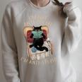 I'm Not Anti-Social I'm Anti-Stupid Cat Read Book Men Women Raglan Sleeve Sweatshirt Heather Forest
