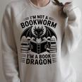 I'm Not a Bookworm I'm a Book Dragon Fantasy Readers Fun Raglan Sleeve Sweatshirt Heather Forest I'm Not a Bookworm I'm a Book Dragon Fantasy Readers Fun Raglan Sleeve Sweatshirt Heather Forest