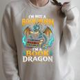 I'm Not A Bookworm I'm A Book Dragon Raglan Sleeve Sweatshirt Heather Forest I'm Not A Bookworm I'm A Book Dragon Raglan Sleeve Sweatshirt Heather Forest