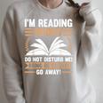 I'm Reading Books Do Not Disturb Me Read Raglan Sleeve Sweatshirt Heather Forest I'm Reading Books Do Not Disturb Me Read Raglan Sleeve Sweatshirt Heather Forest