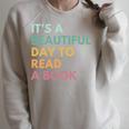 It's A Beautiful Day To Read A Book Raglan Sleeve Sweatshirt Heather Forest