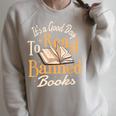 It's A Good Day To Read Banned Books Bibliophile Bookaholic Raglan Sleeve Sweatshirt Heather Forest It's A Good Day To Read Banned Books Bibliophile Bookaholic Raglan Sleeve Sweatshirt Heather Forest