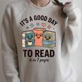 It's a Good Day To Read For Book Lovers Vibes Raglan Sleeve Sweatshirt Heather Forest It's a Good Day To Read For Book Lovers Vibes Raglan Sleeve Sweatshirt Heather Forest
