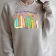 It's a Good Day To Read Book Outfit Raglan Sleeve Sweatshirt Heather Forest