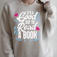 It's Good Day To Read A Book Raglan Sleeve Sweatshirt Heather Forest It's Good Day To Read A Book Raglan Sleeve Sweatshirt Heather Forest