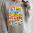 It's A Good Day To Read Book For Readers Raglan Sleeve Sweatshirt Heather Forest