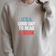 Its A Good Day To Read A Book Saying Raglan Sleeve Sweatshirt Heather Forest