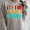 Its Too Nonfiction Outside Book Lover Literary Vintage Raglan Sleeve Sweatshirt Heather Forest Its Too Nonfiction Outside Book Lover Literary Vintage Raglan Sleeve Sweatshirt Heather Forest