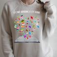 It's Not Hoarding If It's Books Book Raglan Sleeve Sweatshirt Heather Forest