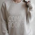 It's Not Hoarding If It's Comic Books Apparel Book Readers Raglan Sleeve Sweatshirt Heather Forest