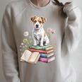 Jack Russell Terrier Bookworm Flowers Book Reading Books Raglan Sleeve Sweatshirt Heather Forest Jack Russell Terrier Bookworm Flowers Book Reading Books Raglan Sleeve Sweatshirt Heather Forest