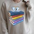 Jane Austen Books And Tea Raglan Sleeve Sweatshirt Heather Forest