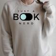 Just A Book Nerd Men Women Children Raglan Sleeve Sweatshirt Heather Forest