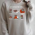 Just Bookworm Things Dog Book Reading Jack Russell Terrier Raglan Sleeve Sweatshirt Heather Forest