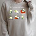 Just Bookworm Things Nerd Reading Book Tortoise Turtle Books Raglan Sleeve Sweatshirt Heather Forest