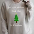 Just A Girl Who Loves Book Club And Christmas Reading Xmas Raglan Sleeve Sweatshirt Heather Forest Just A Girl Who Loves Book Club And Christmas Reading Xmas Raglan Sleeve Sweatshirt Heather Forest