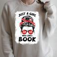 Just a Girl Who Loves Book Funny Librarian Writer Reader Raglan Sleeve Sweatshirt Heather Forest Just a Girl Who Loves Book Funny Librarian Writer Reader Raglan Sleeve Sweatshirt Heather Forest