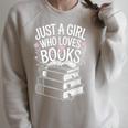 Just a Girl Who Loves Books Book Lover Reading For Women Raglan Sleeve Sweatshirt Heather Forest Just a Girl Who Loves Books Book Lover Reading For Women Raglan Sleeve Sweatshirt Heather Forest