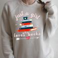 Just A Girl Who Loves Books For Book Worm Lover Raglan Sleeve Sweatshirt Heather Forest Just A Girl Who Loves Books For Book Worm Lover Raglan Sleeve Sweatshirt Heather Forest