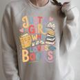 Just a Girl Who Loves Books Bookish Readers Book Lover Girls Raglan Sleeve Sweatshirt Heather Forest Just a Girl Who Loves Books Bookish Readers Book Lover Girls Raglan Sleeve Sweatshirt Heather Forest