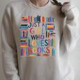 Just A Girl Who Loves Books Bookshelf Female Book Lovers Raglan Sleeve Sweatshirt Heather Forest Just A Girl Who Loves Books Bookshelf Female Book Lovers Raglan Sleeve Sweatshirt Heather Forest