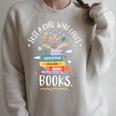 Just A Girl Who Loves Books For Bookworm Raglan Sleeve Sweatshirt Heather Forest
