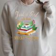 Just a Girl Who Loves Books And Coffee We Need More Caffeine Raglan Sleeve Sweatshirt Heather Forest Just a Girl Who Loves Books And Coffee We Need More Caffeine Raglan Sleeve Sweatshirt Heather Forest