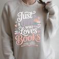Just a Girl Who Loves Books Cute Bookish Reading Lover Raglan Sleeve Sweatshirt Heather Forest Just a Girl Who Loves Books Cute Bookish Reading Lover Raglan Sleeve Sweatshirt Heather Forest