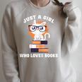 Just A Girl Who Loves Books Fun Nerd Cat Book Reading Shirt Raglan Sleeve Sweatshirt Heather Forest Just A Girl Who Loves Books Fun Nerd Cat Book Reading Shirt Raglan Sleeve Sweatshirt Heather Forest
