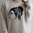 Just A Girl Who Loves Books Lady Library Women Raglan Sleeve Sweatshirt Heather Forest