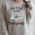 Just a Girl Who Loves Books Lover Bookworm Bookaholic Reader Raglan Sleeve Sweatshirt Heather Forest Just a Girl Who Loves Books Lover Bookworm Bookaholic Reader Raglan Sleeve Sweatshirt Heather Forest