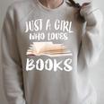 Just A Girl Who Loves Books Reader Lover T-Shirt Raglan Sleeve Sweatshirt Heather Forest Just A Girl Who Loves Books Reader Lover T-Shirt Raglan Sleeve Sweatshirt Heather Forest