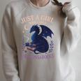 Just a Girl Who Loves Dragons And Books Fantasy Raglan Sleeve Sweatshirt Heather Forest Just a Girl Who Loves Dragons And Books Fantasy Raglan Sleeve Sweatshirt Heather Forest