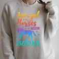 Just a Girl Who Loves Horses And Books Book Lover Raglan Sleeve Sweatshirt Heather Forest
