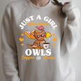 Just a Girl Who Loves Owls Coffe Books Girls Owl Lovers Raglan Sleeve Sweatshirt Heather Forest Just a Girl Who Loves Owls Coffe Books Girls Owl Lovers Raglan Sleeve Sweatshirt Heather Forest