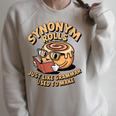 Just Like Grammar Used To Make Bread Book Read Synonym Rolls Raglan Sleeve Sweatshirt Heather Forest Just Like Grammar Used To Make Bread Book Read Synonym Rolls Raglan Sleeve Sweatshirt Heather Forest