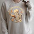 Just One More Chapter Book Lover Bookish Reading Skeleton Raglan Sleeve Sweatshirt Heather Forest