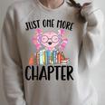 Just One More Chapter Book Lover Librarian Teacher Men Women Kids Raglan Sleeve Sweatshirt Heather Forest Just One More Chapter Book Lover Librarian Teacher Men Women Kids Raglan Sleeve Sweatshirt Heather Forest
