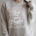 Just One More Chapter Book Lover Quote Raglan Sleeve Sweatshirt Heather Forest