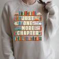 Just One More Chapter Book Reading Lover Bookworm T-Shirt Raglan Sleeve Sweatshirt Heather Forest