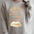 Just One More Chapter Cozy Book Lover Reading & Coffee Raglan Sleeve Sweatshirt Heather Forest Just One More Chapter Cozy Book Lover Reading & Coffee Raglan Sleeve Sweatshirt Heather Forest