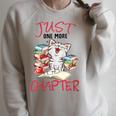 Just One More Chapter- I Love Reading Book And Meow Raglan Sleeve Sweatshirt Heather Forest