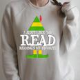 I Just Like To Read READING ELF Book Lover Christmas Holiday Raglan Sleeve Sweatshirt Heather Forest I Just Like To Read READING ELF Book Lover Christmas Holiday Raglan Sleeve Sweatshirt Heather Forest