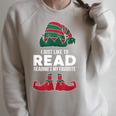 I Just Like To Read Reading's My Favorite Xmas Book Club Fan Raglan Sleeve Sweatshirt Heather Forest I Just Like To Read Reading's My Favorite Xmas Book Club Fan Raglan Sleeve Sweatshirt Heather Forest