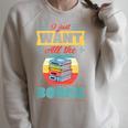 I Just Want All The Books Reading Literary Raglan Sleeve Sweatshirt Heather Forest I Just Want All The Books Reading Literary Raglan Sleeve Sweatshirt Heather Forest