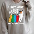 I Just Want To Read Books And Pet My Aussie Raglan Sleeve Sweatshirt Heather Forest I Just Want To Read Books And Pet My Aussie Raglan Sleeve Sweatshirt Heather Forest