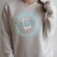 Keep Calm And Be An Avid Reader Books Premium Tri-Blend Raglan Sleeve Sweatshirt Heather Forest
